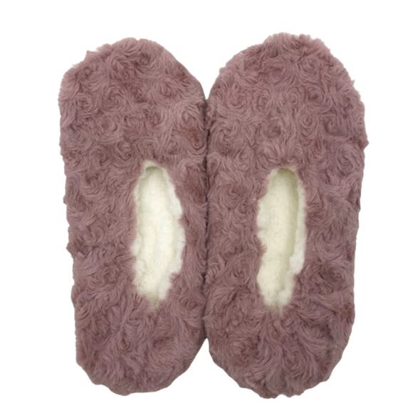 Charter Club Women's Slipper Socks Soft Faux Fur Pull On Rose Pink NWOT - Picture 1 of 2